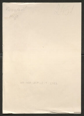 Kovačević, Mijo, 1903. Policijski karton