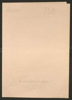 Krasović. Policijski karton