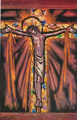 Isus na križu prema slici Jakoba Hänea