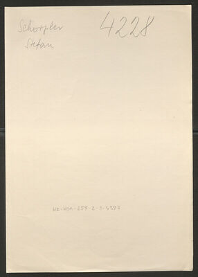 Schorpler, Stefan. Policijski karton