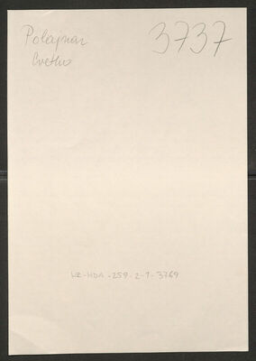 Polajnar, Cvetko, 13.9.1917. Policijski karton