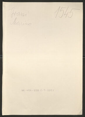 Grossi, Marino, 16.8.1903. Policijski karton