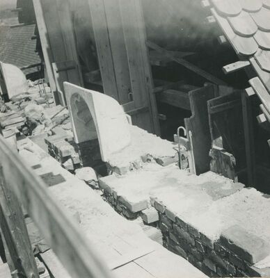 Lepoglava - Župna crkva, zidanje zabata