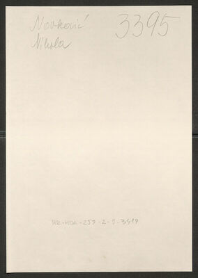 Novković, Nikola, 1892. Policijski karton