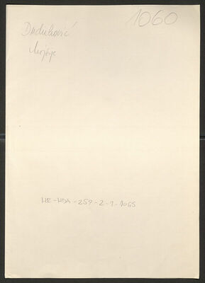 Duduković, Mojsije, 1885. Policijski karton