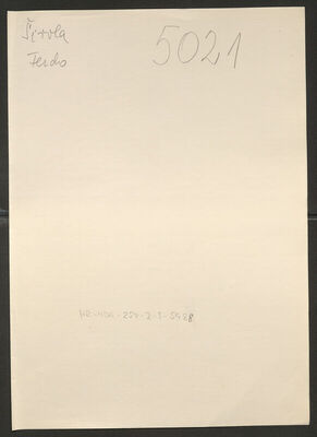 Širola, Ferdo, 1902. Policijski karton