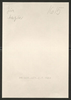 Grün, Margita, 8.8.1892. Policijski karton