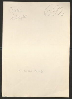 Cenčić, Mihajlo, 8.9.1891. Policijski karton