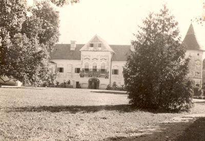 Lužnica - Dvorac Lužnica, dvorišno pročelje