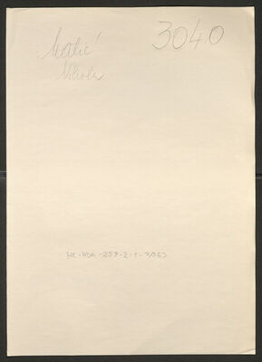 Matić, Nikola, 1903. Policijski karton