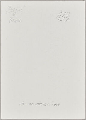 Bajić, Vaso, 1899. Policijski karton