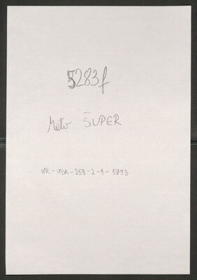 Šuper, Mato, 1905. Policijski karton