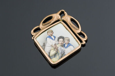 Marija Povischil sa sinovima Rudolfom i Josipom