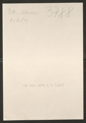 Pop-Stefanov, Kosta, 15.9.1902. Policijski karton