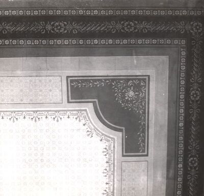 Jakovlje - Dvorac Oršić, dekoracija stropa dvorane