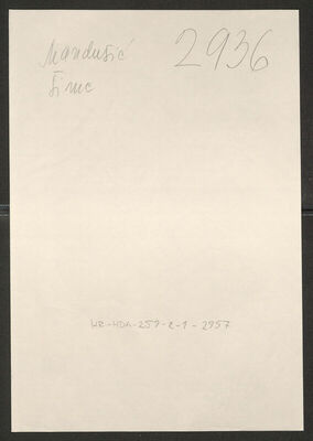 Mandušić, Šime, 2.1.1913. Policijski karton