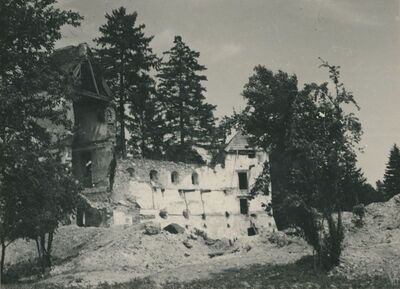 Ivanec - Stari grad, zapadno pročelje