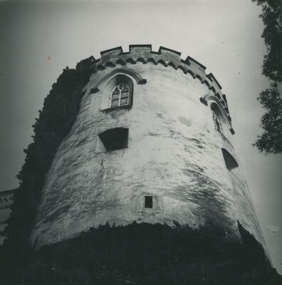 Trakošćan - dvorac, pogled na zapadnu kulu