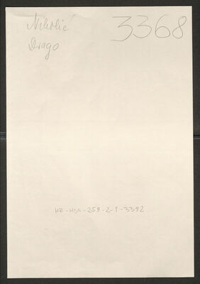 Nikolić, Drago, 1911. Policijski karton