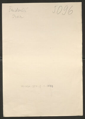 Šnidaršić, Ivan, 25.1.1914. Policijski karton