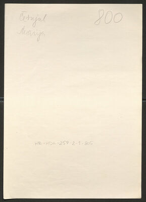 Černjul, Marija, 24.10.1899. Policijski karton