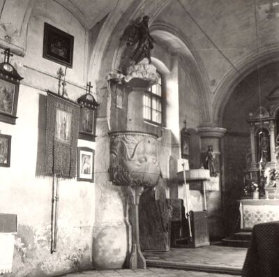 Lovrečka Varoš - Župna crkva sv. Lovre, propovjedaonica