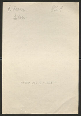 Čižmar, Milan, 19.11.1914. Policijski karton