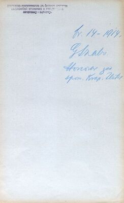 Honorar Gjuri Szabi za izradu prikaza spomenika