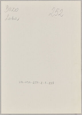 Bazo, Luka, 16.11.1905. Policijski karton