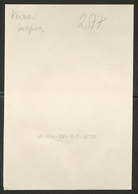 Krznar, Dragica, 2.11.1917. Policijski karton