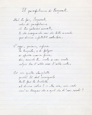 Poesie di Giuseppe Crismann = Pjesme Giuseppea Crismanna, plava uvezana teka, rukopis