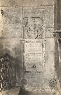 Kloštar Ivanić - Crkva sv. Ivana Krstitelja, nadgrobna ploča