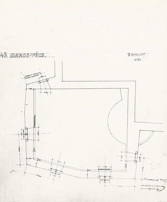 Maruševec - dvorac, crtež fasada kula