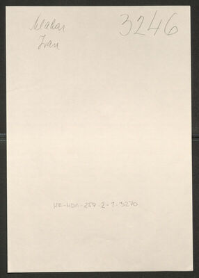 Mlakar, Ivan, 6.11.1918. Policijski karton