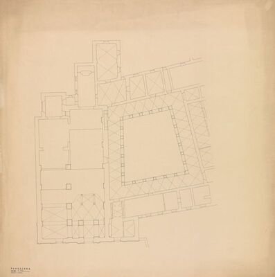 Svetište Majke Božje Trsatske, projekt obnove i proširenja crkve i samostana, tlocrt