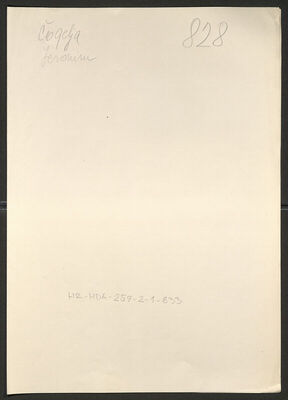 Čogelja, Jeronim, 20.7.1899. Policijski karton