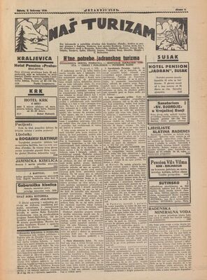 Hitne potrebe jadranskog turizma - Naš turizam