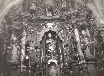 Pisarovinska Jamnica - Crkva sv. Martina, detalj glavnog oltara