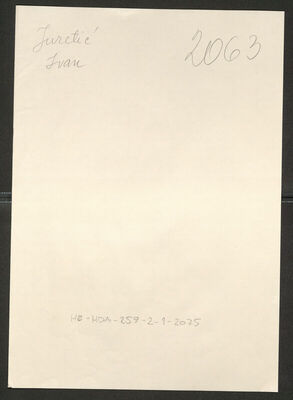 Juretić, Ivan, 1907. Policijski karton