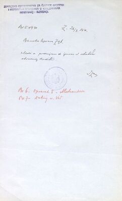 Opravak ? Aleksandrom?