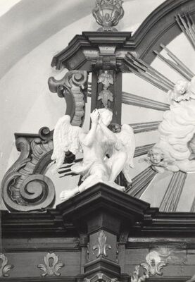 Orišje (Bosiljevo) - Crkva Uznesenja Blažene Djevice Marije, detalj glavnog oltara