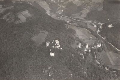 Kostel (Pregrada) - Ostaci srednjovjekovne utvrde Kostelgrad, situacija