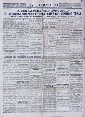 Il Piccolo, Trieste = Trst, Anno = Godina 31, 20.08.1912, N. 11175;