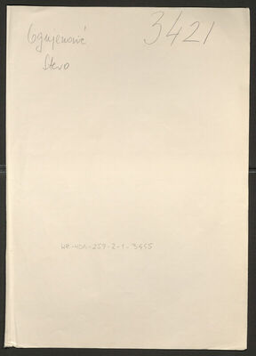 Ognjenović, Stevo, 1924. Policijski karton