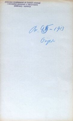 Naputak za konzervatore, zamolba za dostavu Kr. županijskoj oblasti u Osijeku