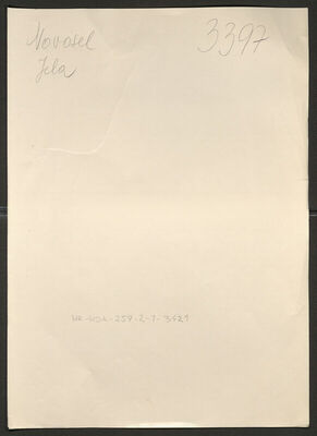 Novosel, Jela rođ. Miklec, 1893. Policijski karton