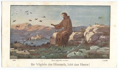 Sveti Franjo Asiški propovijeda pticama