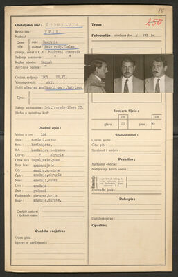 Štrukljec, Ivan, 26.6.1907. Policijski karton