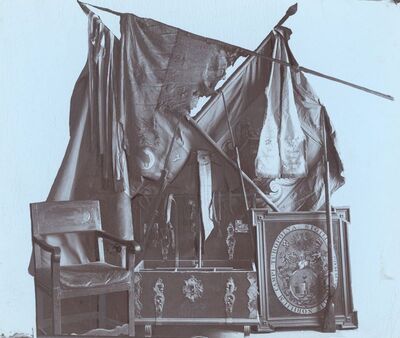 Velika Gorica - Škrinja, zastava i slika grba slobodne plemićke općine Turopolje