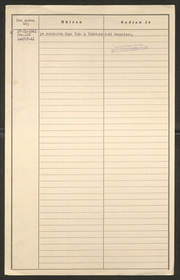 Stankov, Timo, 1.3.1920. Policijski karton